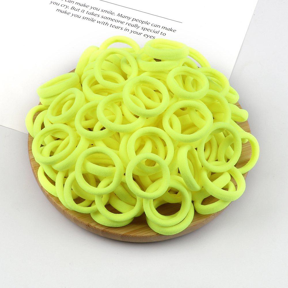 20/30/50/100/200pcs Colorful Hairband Black Grey Rubber Band Nylon Hair Elastic Ponytail Hairstyle Scrunchies Hair Accessories