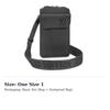LOUIS VUITTON Grain Calfskin Handheld Shoulder Bag, Crossbody Bag, Cell Phone Pouch Regular Men's Black M57089