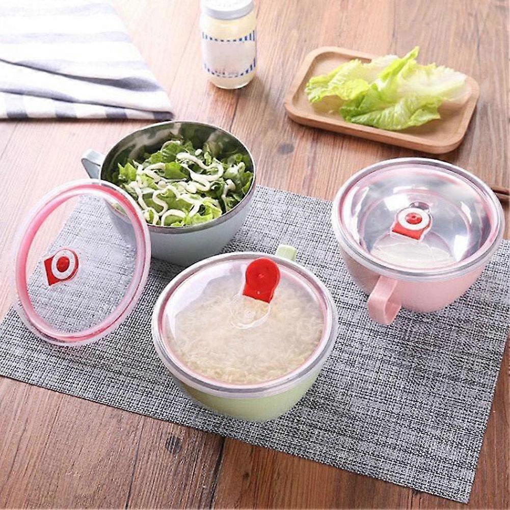 Korean Style Multipurpose Instant Noodle Stainless Steel Bowl With Seal
