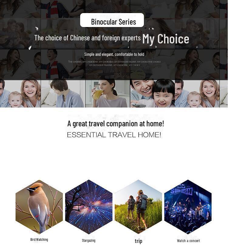 40x22 HD мощный портативный бинокль ночного видения для слабого освещения для походов и кемпинга на открытом воздухе