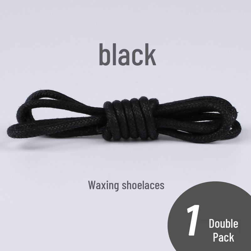 Мужские и женские черные, белые, коричневые круглые вощеные кожаные шнурки для ботинок – повседневный, мартин и рабочий стили