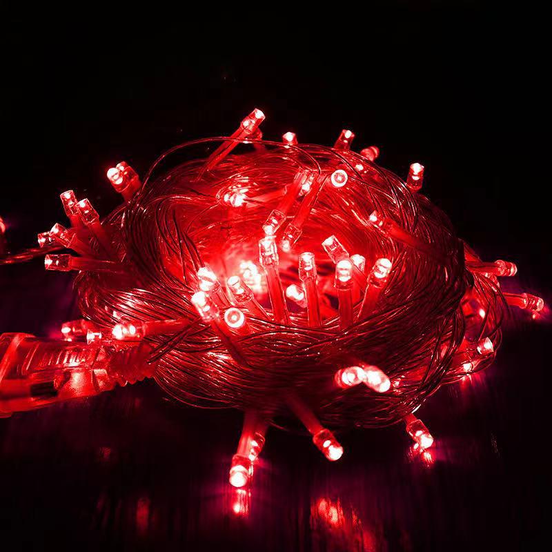 LED Outdoor Christmas Tree Decoration String Lights - Colorful Starry Sky Wedding Luminous Lights Strip