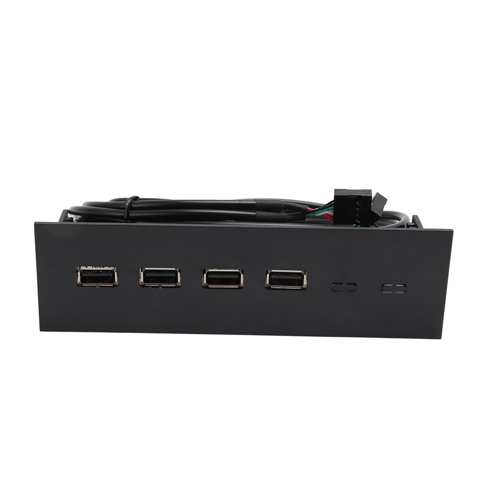 USB Front Panel Hub 5.25in 4 Ports High Speed Stable Plug and Play Optical Drive Front Panel for