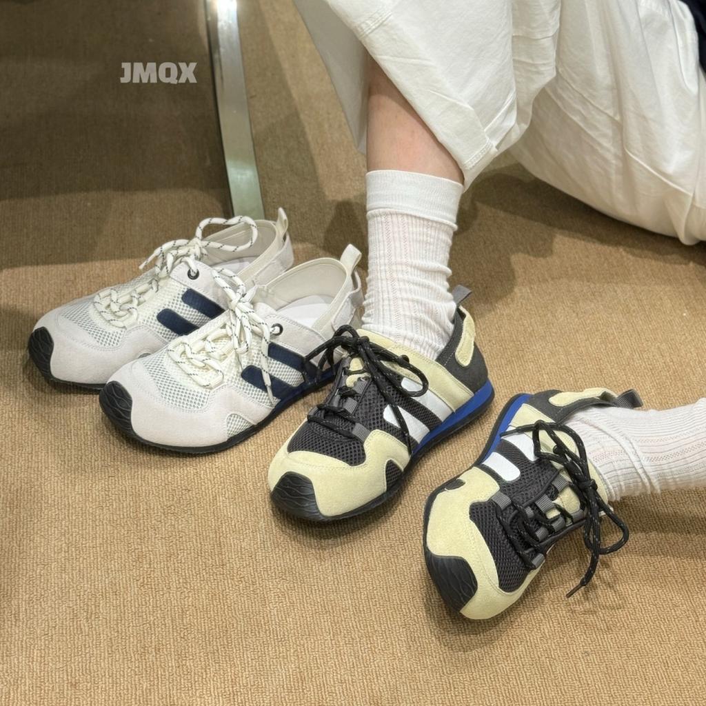 2025 new summer German training shoes women's casual sports shoes flat Forrest Gump shoes breathable ugly cute running shoes tide