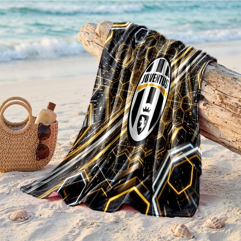 Juventus FC Print Microfiber Beach Towel Quick Dry Absorbent Large Towel For Beach Swimming Travel