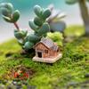 Gardening Decorations Mini Small House Micro Landscape Moss Cottages Figurines & Miniatures