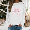 Women's Casual Fashion Printed Long Sleeve O-Neck Pullover Top Blouse