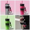 With Retractable Straw Insulated Cup 710ml Coffee Mug New Water Bottle  Outdoor Hiking