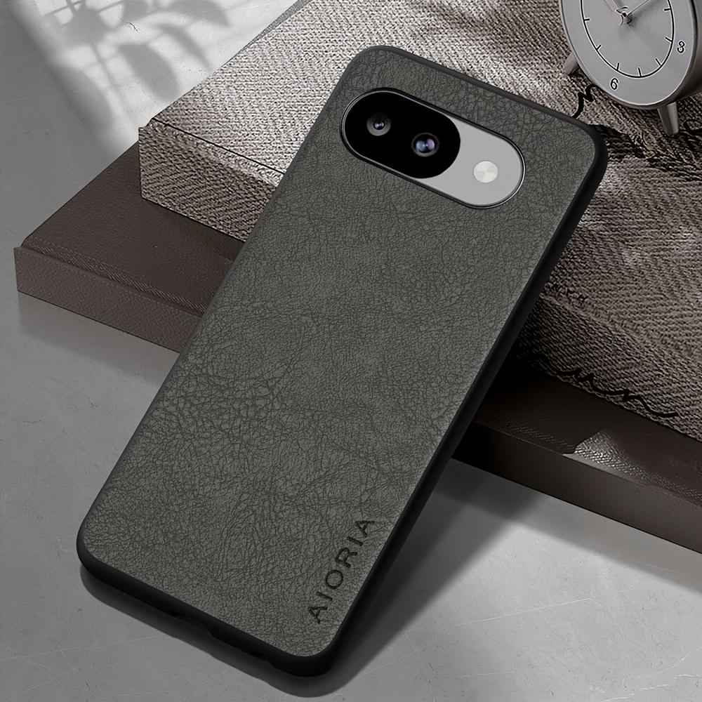 Phone Case: Luxury Retro Synthetic Leather Phone Case for Google Pixel 10 Pro XL 10A Matte Soft Bumper Hard Back Cover Fashion Protective Case
