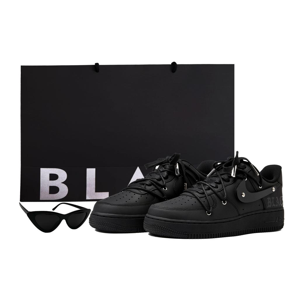 Nike Кроссовки Nike Air Force 1 07 Low Skateboard Shoes Женские Чисто Черные DD8959-001(Team55-3DS-BOX)
