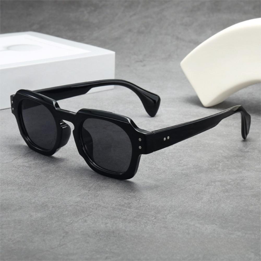 Rice Nail Square Frame Sunglasses Lightweight UV400 Sun Glasses Multicolor Lenses Eyewear  Outdoor