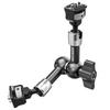 Шарнирный рычаг NEEWER Magic Arm 18 см с шариковым фиксатором для головки монитора камеры ST07 360°/штифт ARRI/крепление 1/4"/DSLR/действие