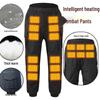 Men's Outdoor USB Heated Windproof Pants with Knee Pads