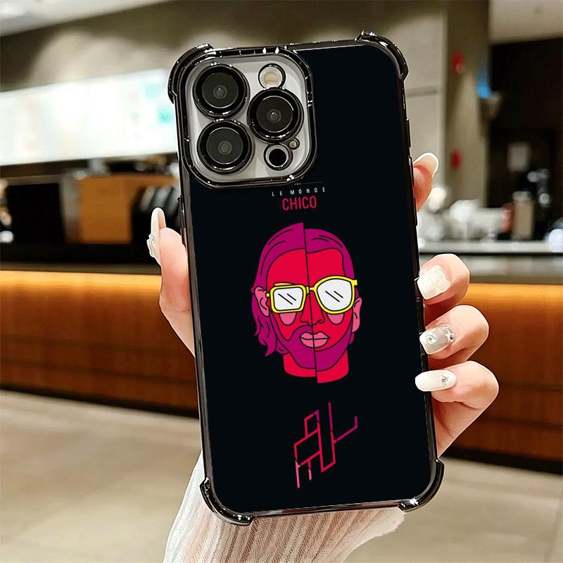 PNL QLF Rapper Singer Soft Phone Case For iPhone 15 16 17 Air 14 Pro Max 16E Plus 13 12 Mini Plating Anti-Fall Fundas