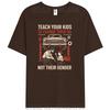 Funny Teach Your Kids to Change Their Oil Not Their Gender Men's 100% Cotton T-Shirt Casual Tee Tshirts Tops