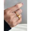 Fashion Textured Metal Thickness Ring Twin Simple Bracelet