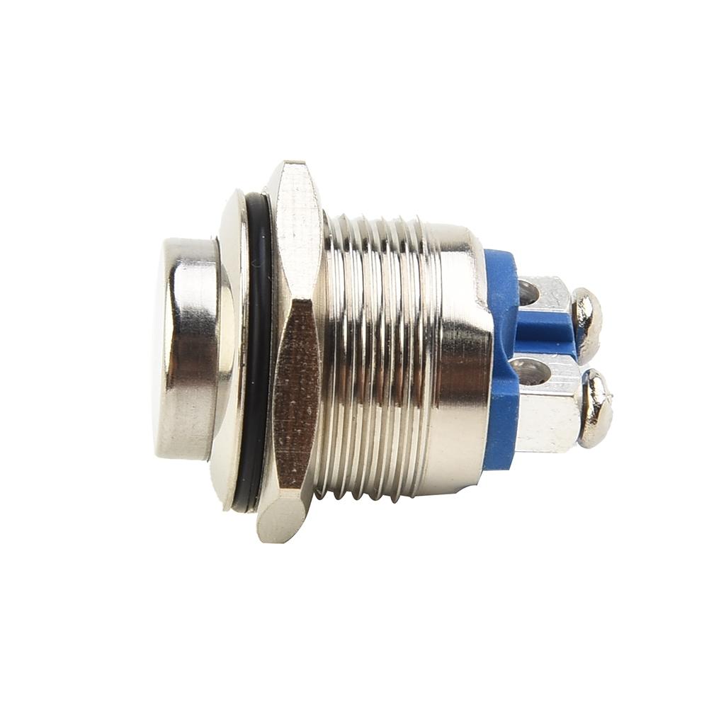 Momentary Push Button Switch Nickel-Plated Brass Screw Terminal Industrial