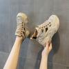 Кожаные женские туфли Daddy Shoes Retro Inner Elevation повседневные спортивные сандалии на платформе