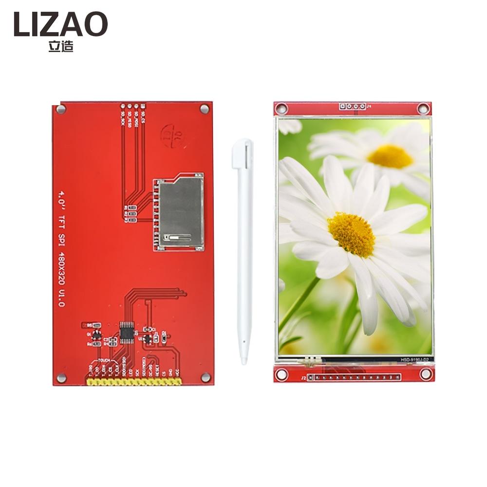 LIZAO 4,0-дюймовый ЖК-дисплей 480*320 MCU SPI Последовательный TFT ЖК-модуль Экран дисплея с встроенной сенсорной панелью и драйвером ST7796S