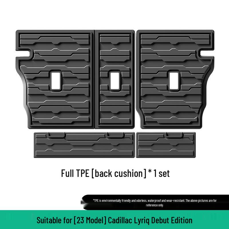 Экологичный коврик в багажник и на спинки сидений для Cadillac XT5/Lyriq 2023-2025 (TPE)