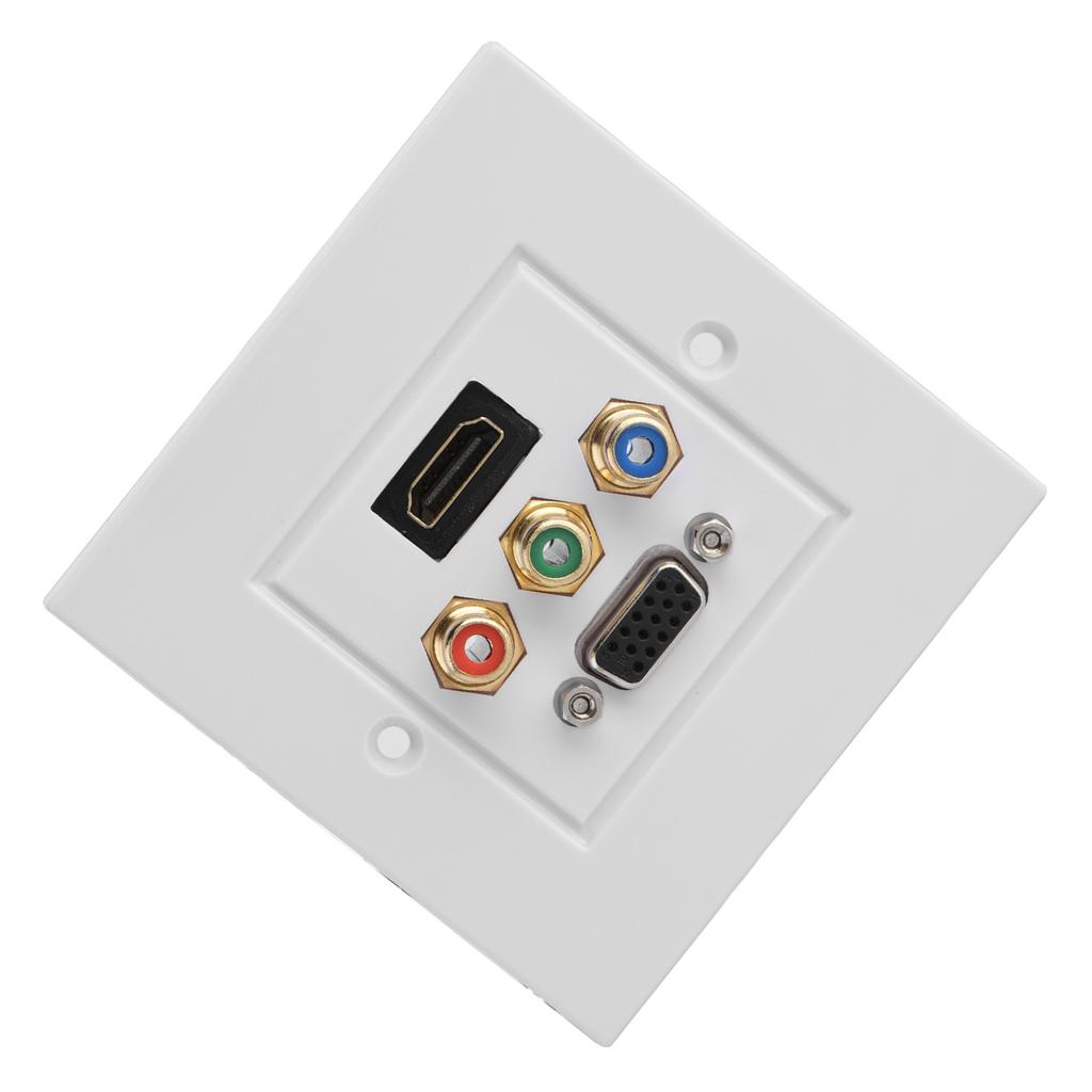 HDMI VGA 3RCA Трехвходное Интегрированное Мультимедийное Настенное Панельное Аудио-Видео Гнездо