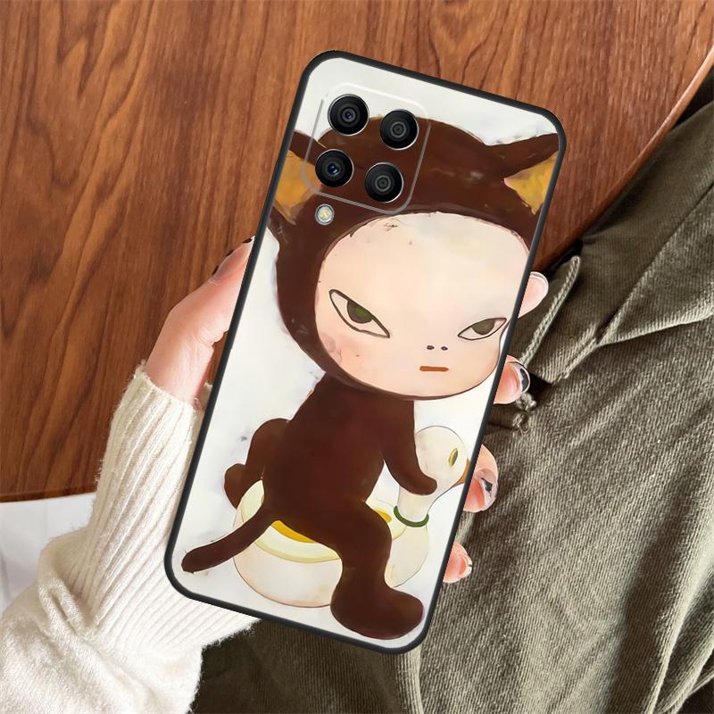 Yoshitomo Nara Case For Samsung Galaxy M06 M16 M36 M56 M33 M15 M55 M31 M13 M12 M14 M53 M32 M52 M35 M34 M54