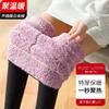 Quality Thickened Cloud Fleece Leggings Winter Women's Outer Wear Embroidered Threaded Cotton Pants Fleece Thickened Thermal Pants