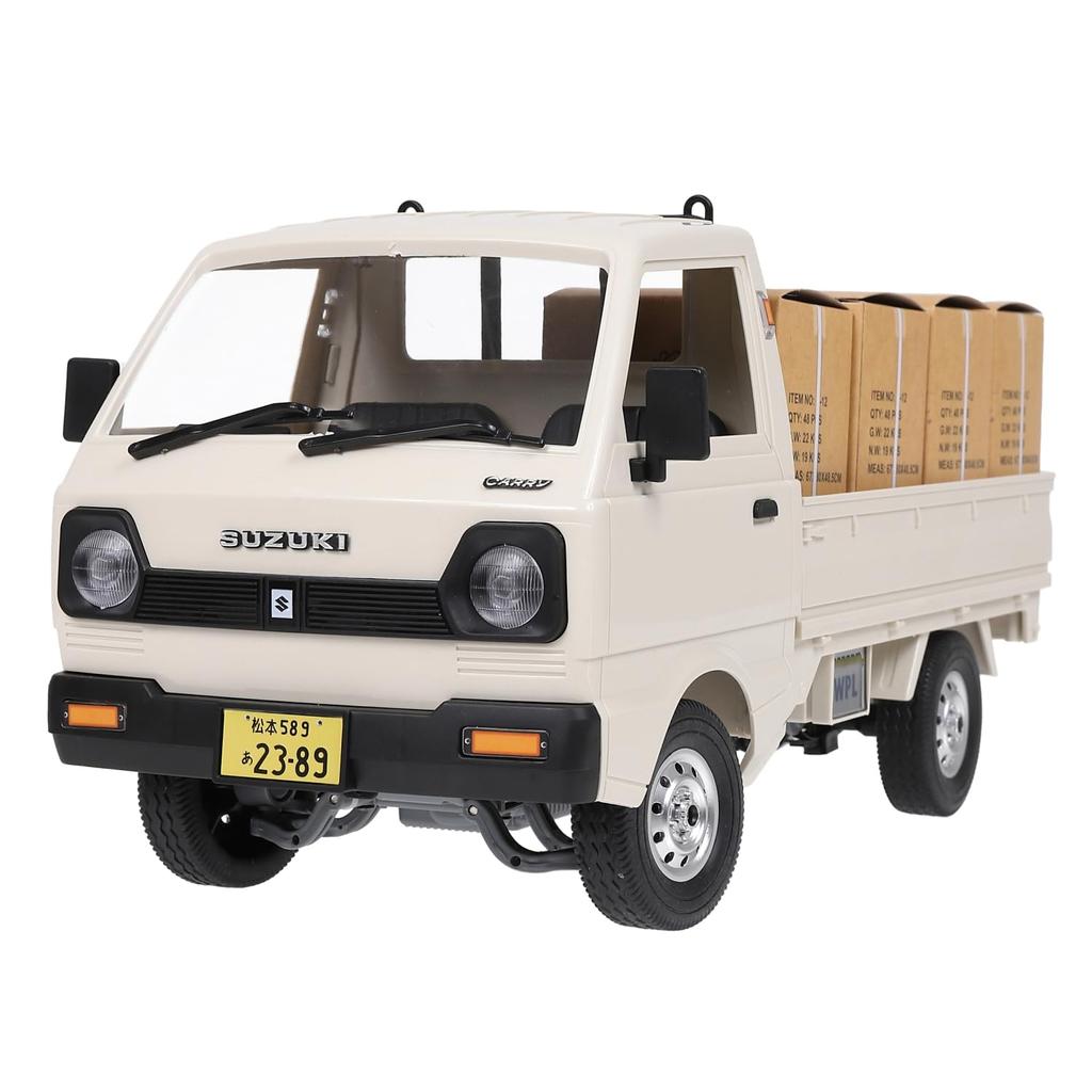 WPL JAPAN Suzuki Carry Scale Light Truck RC Car D12 RTR 2WD Two Wheel Drive Original Sticker Cargo Included Technical Conformity Mark Included 1/10