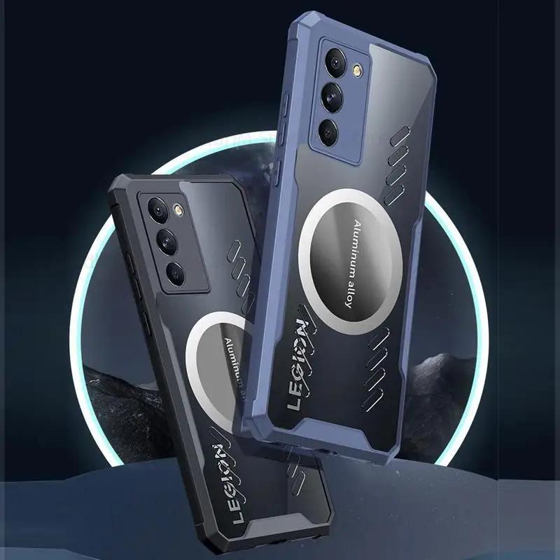 Fundas For Lenovo Legion Y70 For Magsafe Magnetic Phone Прозрачный чехол для Lenovo Legion Y70 Охлаждающий теплоотводящий противоударный чехол Magsafe