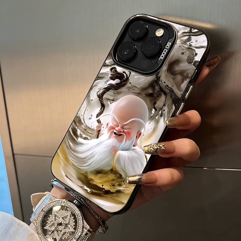 H-O-T-Ne-zha Phone Case For IPhone17 16 11 12 13 14 15 16 Pro Max Plus Cover Colored Silver Funda Bumber