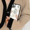 Чехол для телефона 'Листья пальмы' Силиконовый PC+TPU Для Для iPhone  11 12 13 14 15 16 Plus Pro Max Чехол