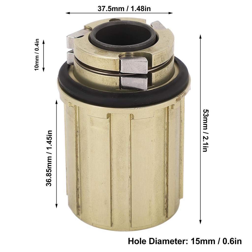 Корпус фрихаба для 11-скоростного велосипеда из алюминиевого сплава с двумя подшипниками и отверстием 15 мм для горного шоссейного велосипеда