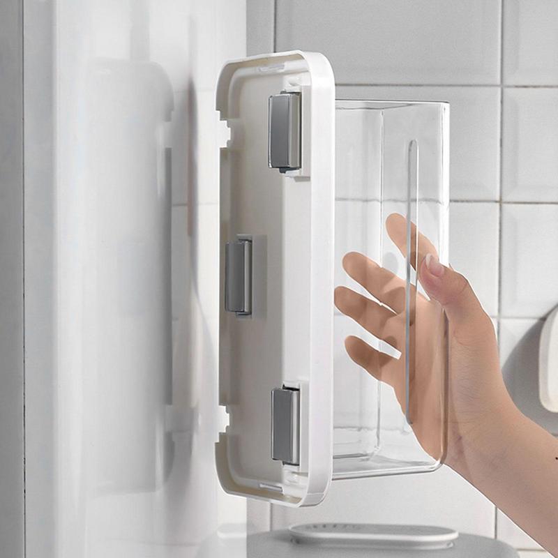 Магнитная коробка для салфеток без дырокола, креативный настенный контейнер для хранения бумажных полотенец, органайзер для бытовой кухни, ванной комнаты