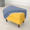 Solid Color Footstool Cover Stretch Cheaper Spandex Footrest Covers Elastic Non Slip Relax Foot Stool Slipcovers for Living Room