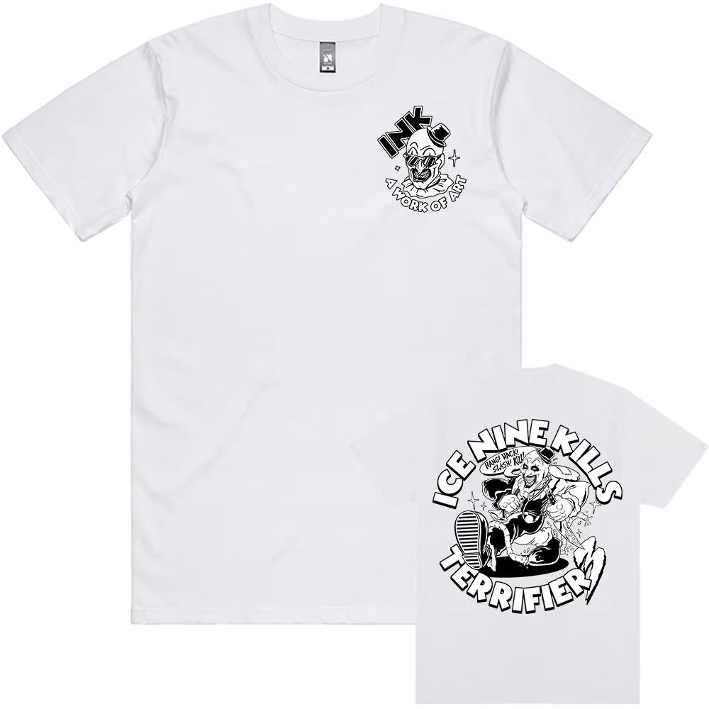 A Work of Art INK T-shirt Grunge Tshirts ShortSleeve O-neck Cotton T Shirt for Male Unisex Streetwear Graphic Tee