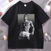 Футболка Bad Bunny Унисекс Женская Футболка Bad Benito Винтажные Графические Футболки Свободные Топы с Круглым Вырезом Музыкальные Модные Дышащая Футболка Уличная Одежда