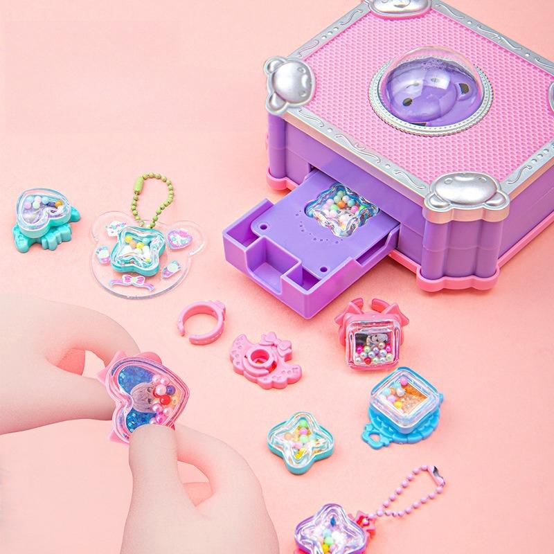 87Pcs Little Bear Diy Versatile Magic Book Cream Glue Goo Card Hand Account Stickers Children'S Toys Diy Jewelry Storage Box