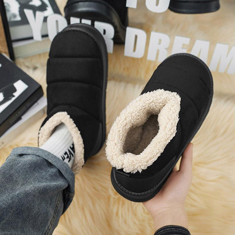 Мужские мягкие эластичные зимние теплые утепленные сноубутсы на толстой подошве, нескользящие, износостойкие, для активного отдыха на открытом воздухе, занятий спортом, альпинизма, хлопковые ботинки