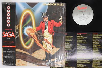 Виниловая пластинка SAGA Heads Or Tales 253P473 PORTRAIT 1983 Япония Obi Рок Б/у