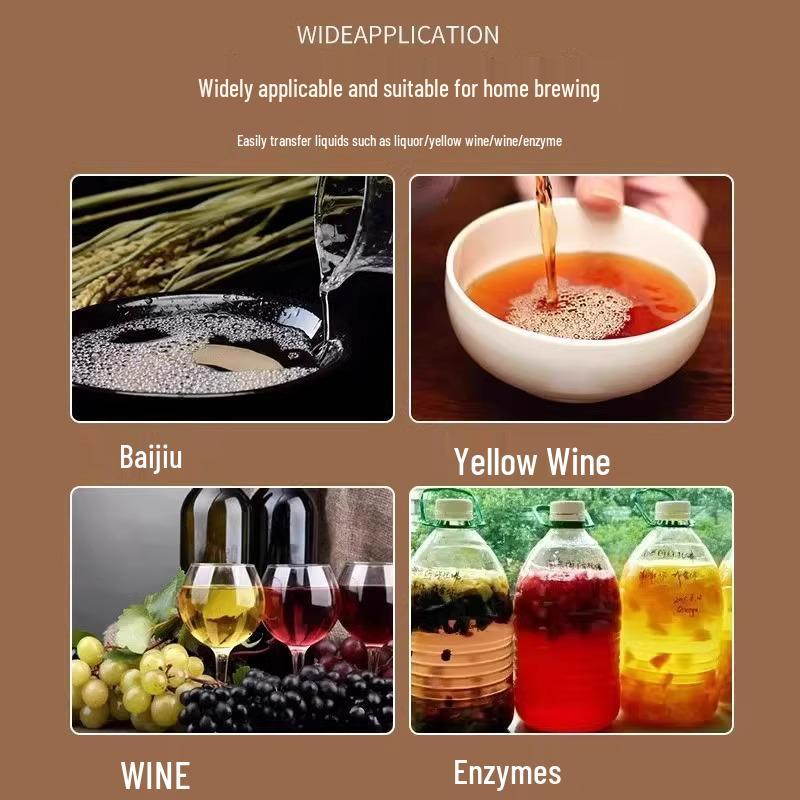 Household Wine Sampler & Self-Priming Siphon with White Wine Filter & Winemaking Pump