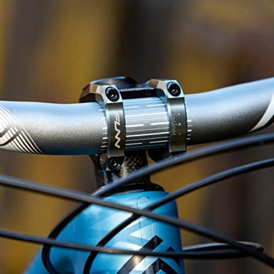 Funn Equalizer MTB x 35mm Length Clamp Suitable for Mountain BMX and Bike Handlebars Stem, 31.8mm - Diameter 31.8mm - Bikes, Bicycles, (Black)