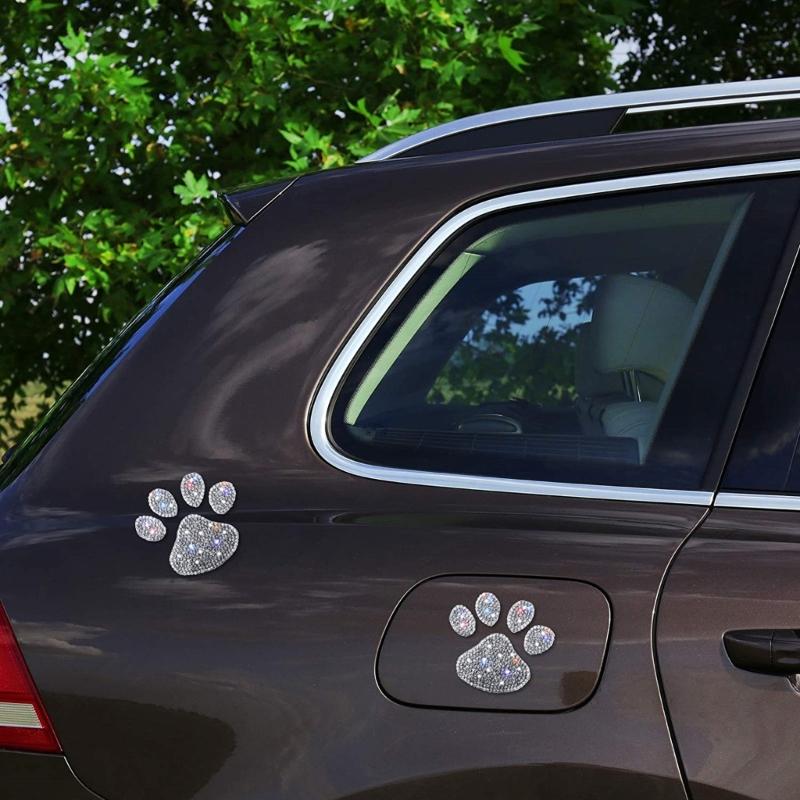 Shimmering Rhinestones Butterfly Car Sticker Sparklings Crystal Decal for Bumpers Window Laptop& DIY Auto Accessories