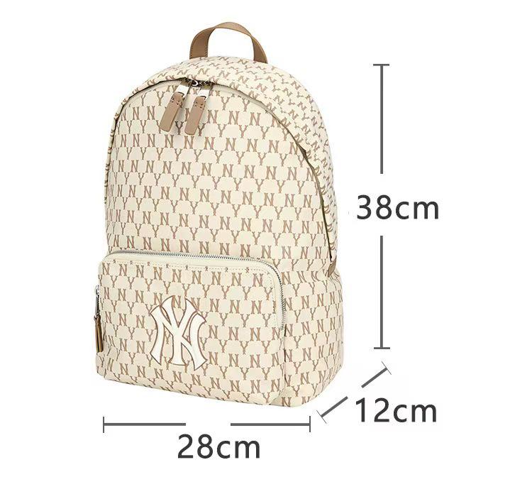 Korea 2025 ML Versatile Monogram Backpack: Large Capacity Unisex Schoolbag
