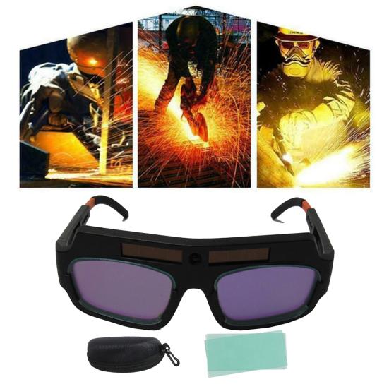 Welder Glasses with Clear View Wide 2 Sensors Application TRUE Color Solar Powered