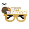 Thanksgiving Party Glasses Turkey Glasses, Funny Harvest Eyewear for Kids Theme Dress Up Accessories Adults, Felt Pumpkin Decor Photo Prop,