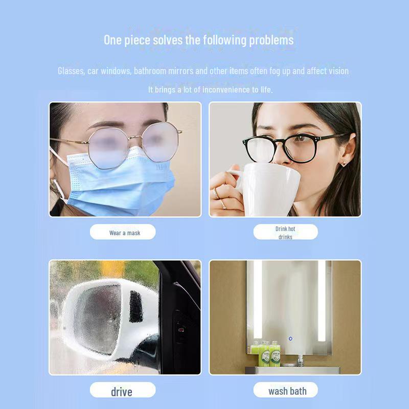 Disposable Anti-Fog Lens Cleaning Wipes for Glasses - Portable Winter Cloth
