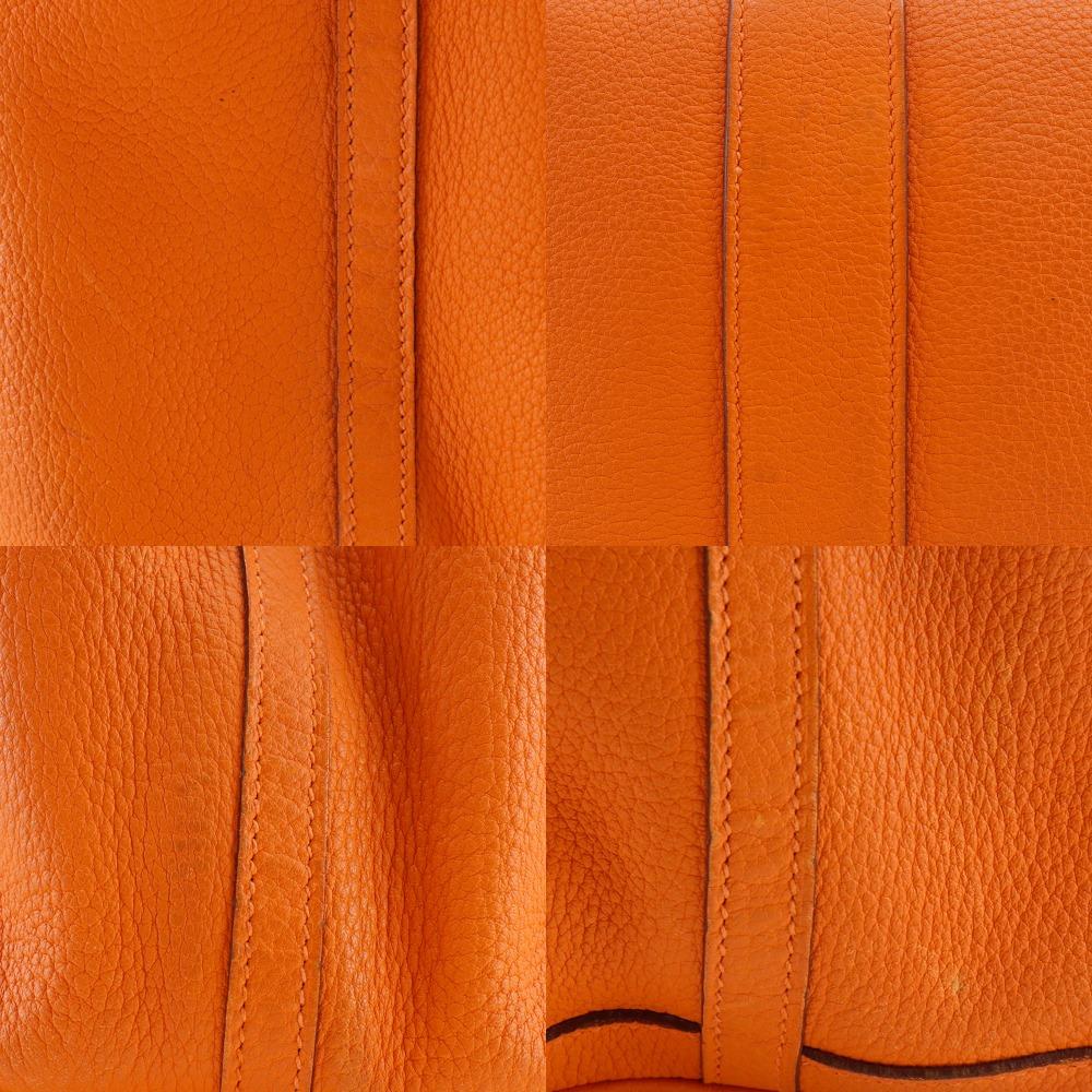 HERMES Garden party 36 PM Tote Bag Orange Negonda Women Used
