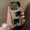 Две кокосовые пальмы Подходит для чехла для мобильного телефона Apple 16PROMAX iPhone 15 Большое отверстие 14 Ниша 17 AIR Простой 13