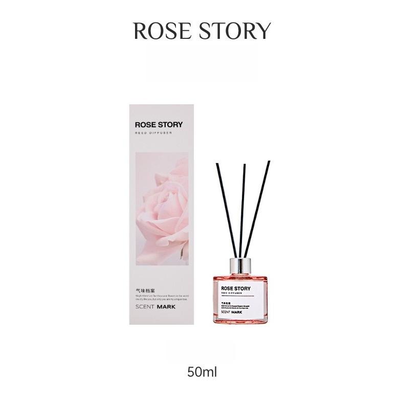 50ml Reed Diffuser Sets Rose Lavender Jasmine Essential Oil with Expanding Stick Hotel Home Aromatherapy Air Fresh Fragrance