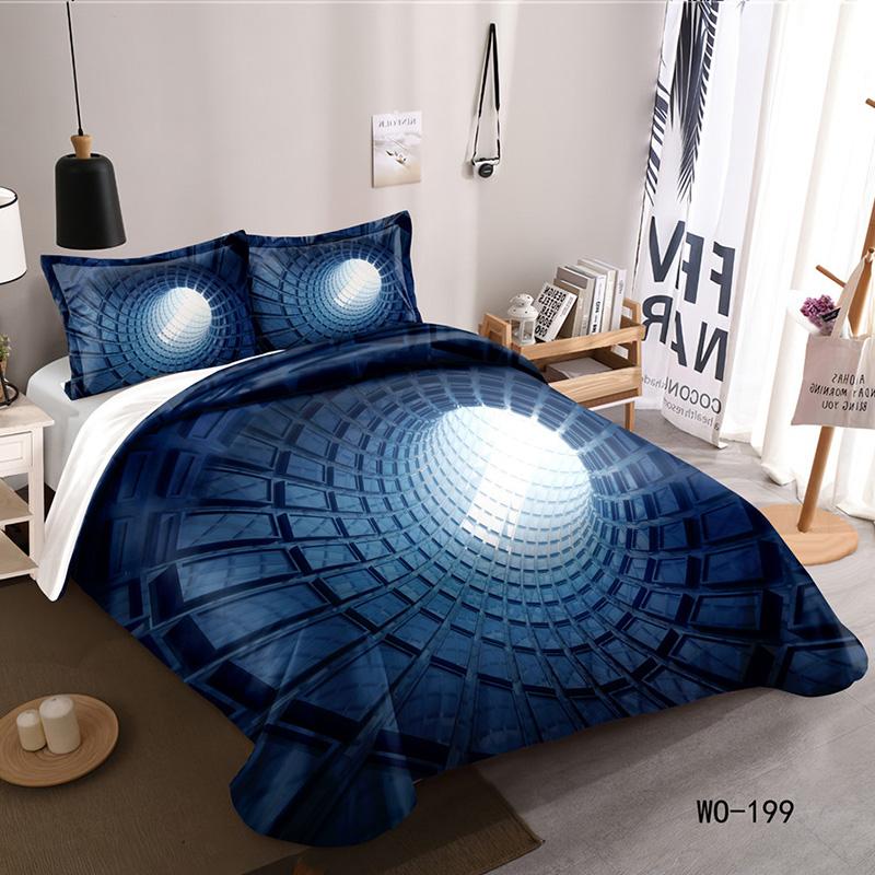 RunGrape 3D Пододеяльник Постельное белье Двуспальный Полуторный Королевский размер 240x220 Скандинавский Чехол на кровать 150 Евро Постельное белье Покрывало 200x200